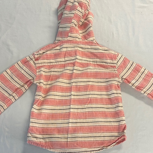 Pantaloons - Cozy Striped lightweight T-shirt Hoodie for Kids - Picture 3 of 3